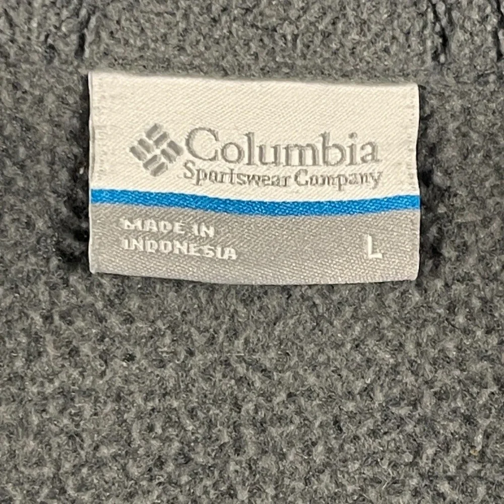 Columbia Steens Mountain II Fleece Jacket Boys Size Large Blue Gray Full Zip